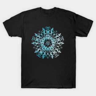 Fancy star design blue and white T-Shirt